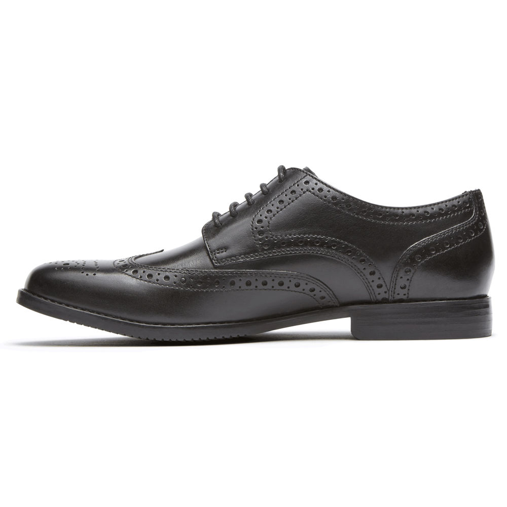 Rockport Lace Up For Mens Black - Style Purpose Wingtip - ZK9065837